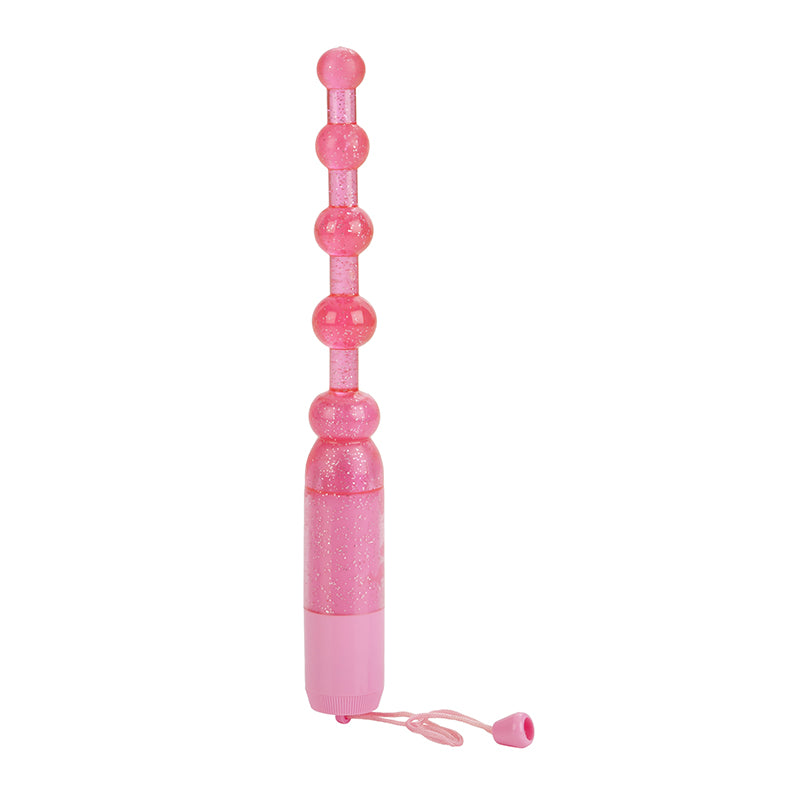 SE1329-04-2 Waterproof Vibrating Pleasure Beads Pink