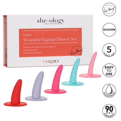 SE1338-30-3 She-ology 5-piece Wearable Vaginal Dilator Set