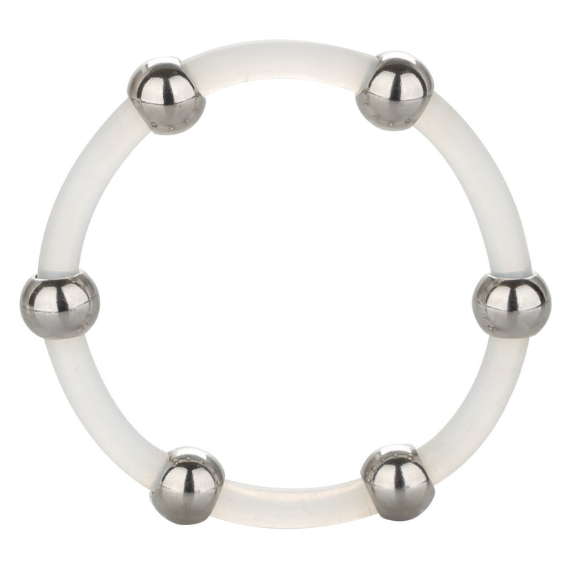 SE1437-20-2 Steel Beaded Silicone Ring X-Large