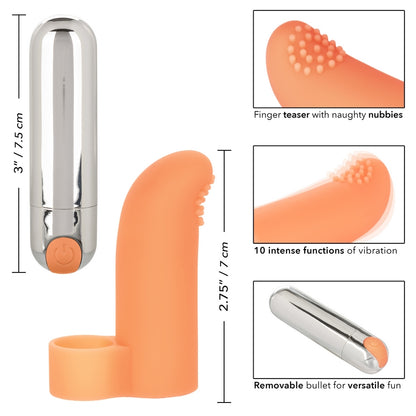 SE1705-00-2 Intimate Play Rechareable Finger Tickler Orange