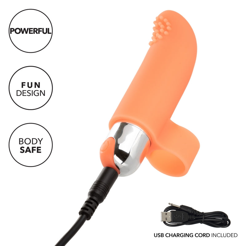 SE1705-00-2 Intimate Play Rechareable Finger Tickler Orange