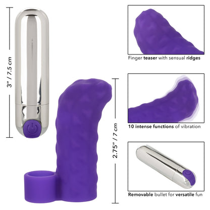 SE1705-10-2 Intimate Play Rechareable Finger Teaser Purple