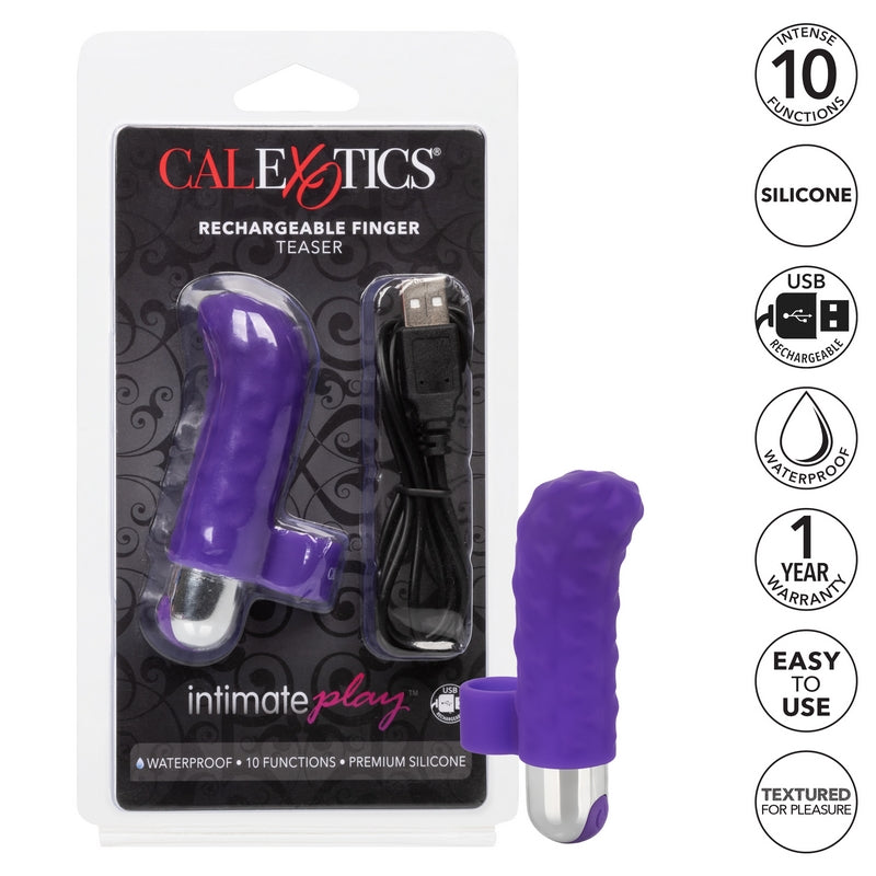 SE1705-10-2 Intimate Play Rechareable Finger Teaser Purple