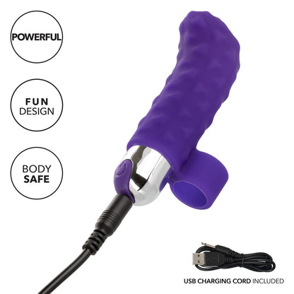 SE1705-10-2 Intimate Play Rechareable Finger Teaser Purple