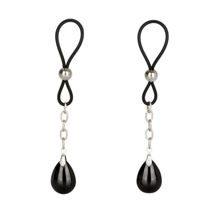 SE2615-10-2 Nipple Play Non-Piercing Nipple Jewelry Black