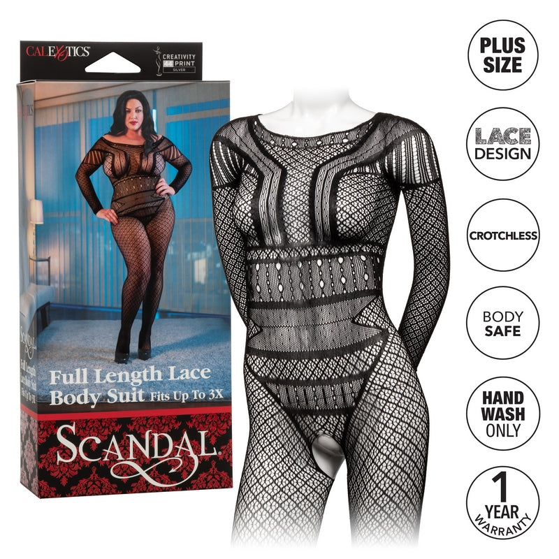 SE2711-85-3 Scandal Full Length Lace Body Suit Plus Size