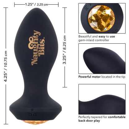 SE4410-46-3 Naughty Bits Vibrating Butt Plug Shake Your Ass