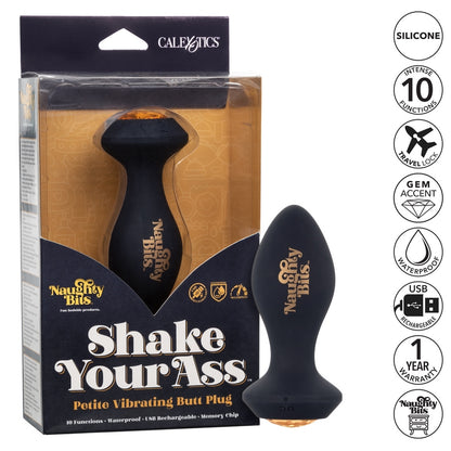 SE4410-46-3 Naughty Bits Vibrating Butt Plug Shake Your Ass