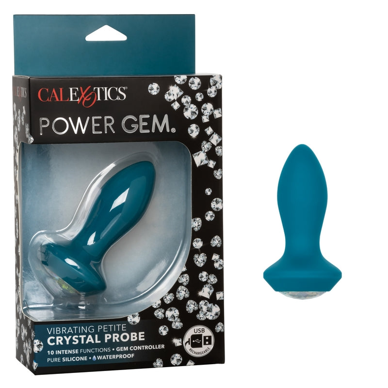 SE0385-06-3 Power Gem Vibrating Petite Crystal Probe Blue