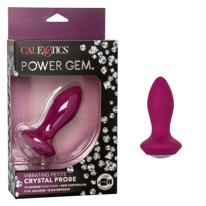 SE0385-07-3 Power Gem Vibrating Petite Crystal Probe Purple