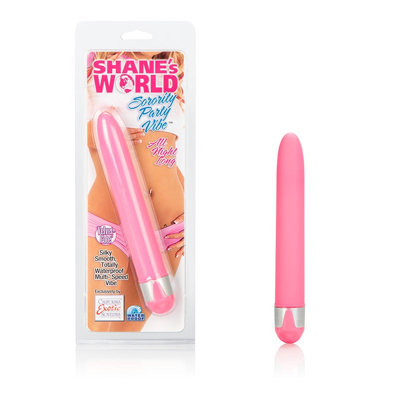 SE0536-40-2     6.5" Shane's World Sorority Party Vibe  All Night  Pink