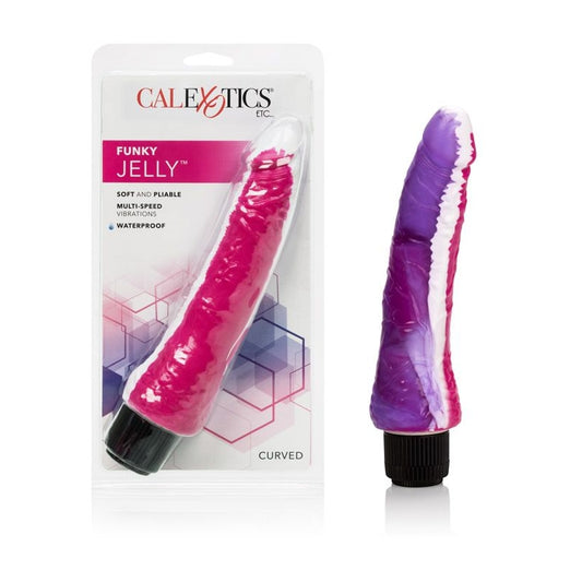 SE0642-10-2 Funky Jelly Vibrator Pink/Purple