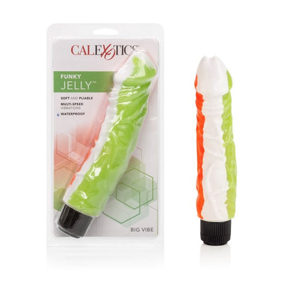 SE0642-20-2 Funky Jelly Vibrator Orange/Green