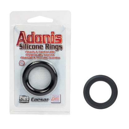 SE1368-15-2 Caesar Silicone Ring Black