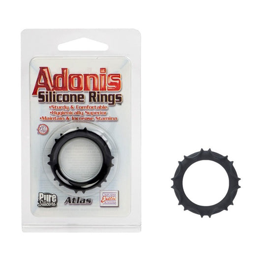 SE1368-25-2 Adonis Silicone Ring Atlas Black