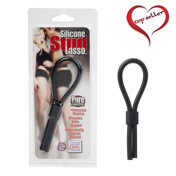 SE1408-03-2 Silicone Stud Lasso Black