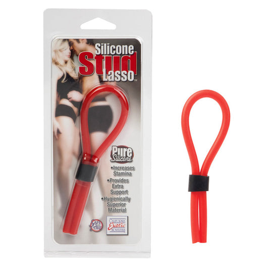 SE1408-11-2 Silicone Stud Lasso Red