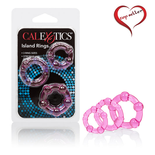 SE1429-04-2 Silicone Island Rings Pink