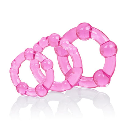 SE1429-04-2 Silicone Island Rings Pink