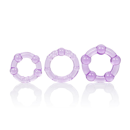 SE1429-14-2 Silicone Island Rings Purple