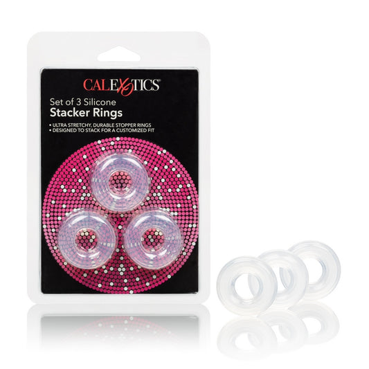 SE1434-80-2 Set of 3 Silicone Stacker Rings