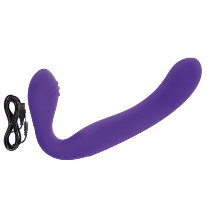 SE1499-65-3 Rechargeable Silicone Love Rider Strapless Strap-On Purple