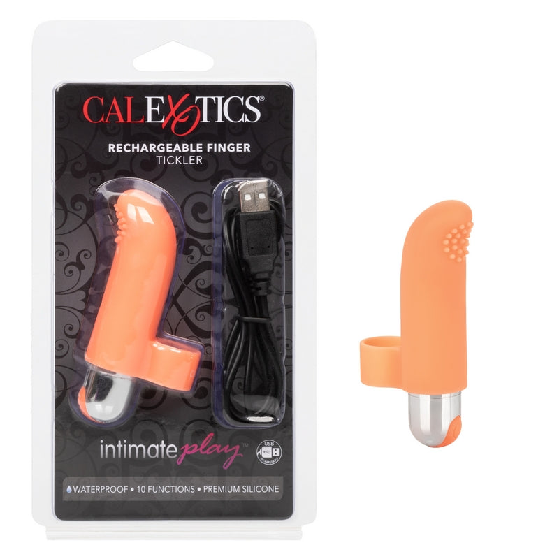 SE1705-00-2 Intimate Play Rechareable Finger Tickler Orange