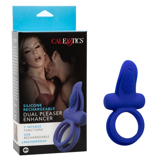 SE1843-15-3 Silicone Rechargeable Dual Pleaser Enhancer