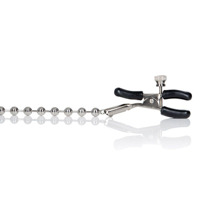 SE2610-10 CL Nipple Chain Silver Beaded