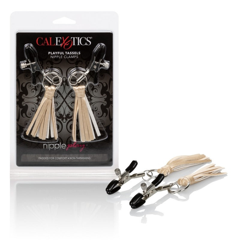 SE2614-15-2 Playful Tassels Nipple Clamps Gold