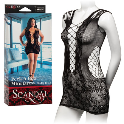 SE2711-81-3 Scandal Peek-A-Boo Mini Dress Plus Size