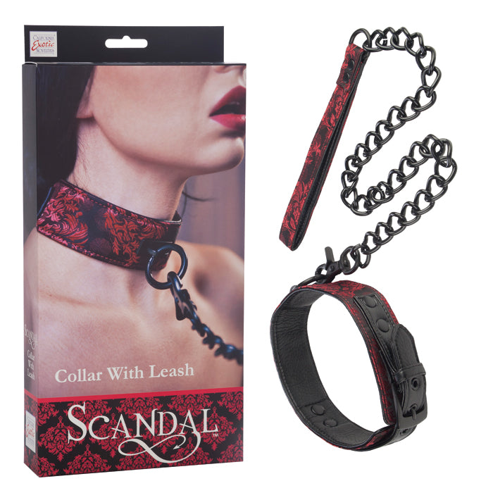 SE2712-50-3 Scandal Collar with Leash