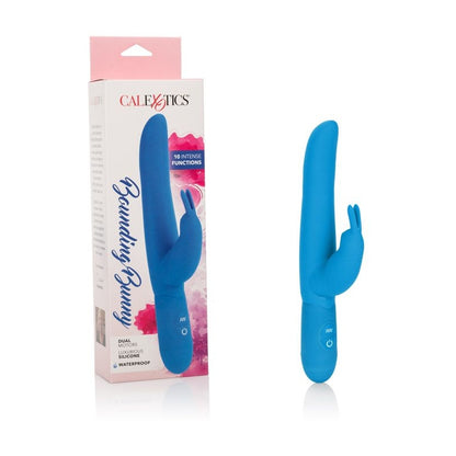 SE4540-10-3 Posh 10-Function Silicone Bounding Bunny Blue