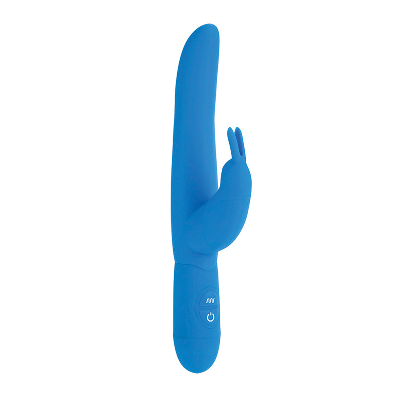 SE4540-10-3 Posh 10-Function Silicone Bounding Bunny Blue