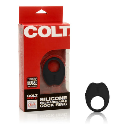 SE6850-03-3 COLT Silicone Rechargeable Cock Ring Black