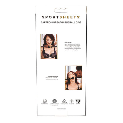 Saffron Breathable Ball Gag