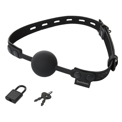 Locking Lace Ball Silicone Gag