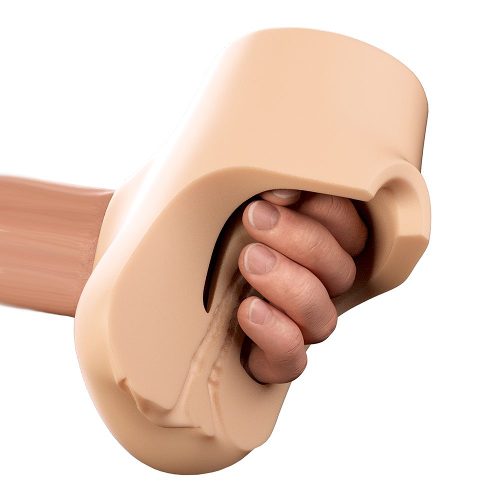 Double Pounder Vibrating Squeeze Stroker