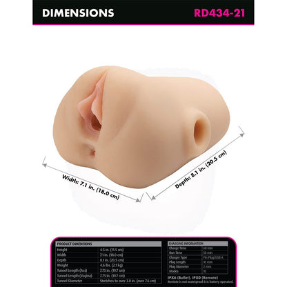 Double Pounder Vibrating Squeeze Stroker