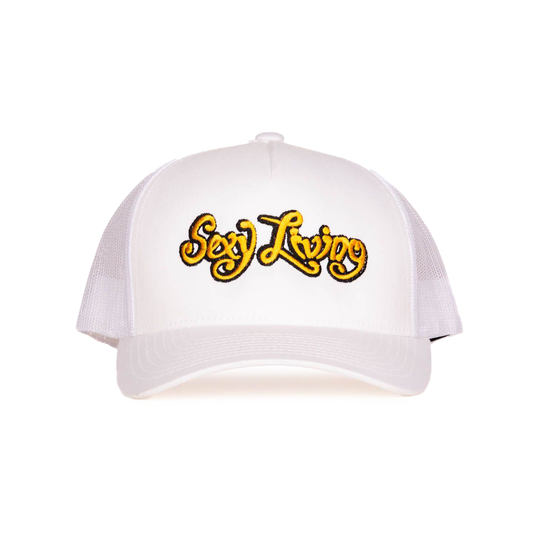 Hat - White/Gold