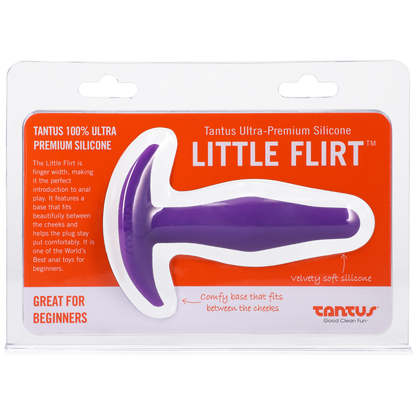 Tantus Silicone Little Flirt Butt Plug Purple Haze