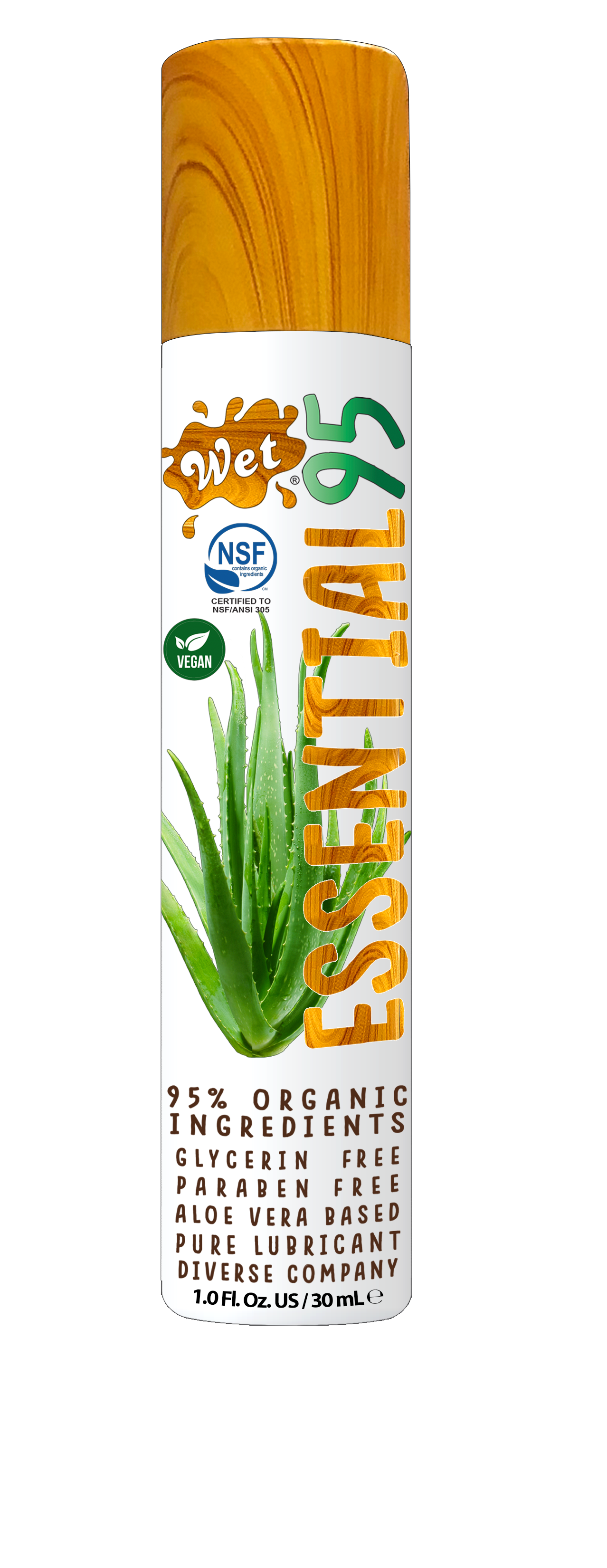 Essential95™ Certified 95% Organic Lubricant 1 Fl. Oz./30mL