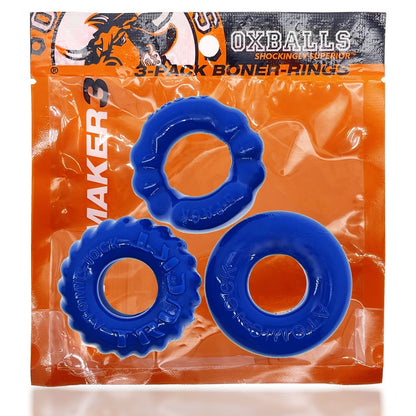 BONEMAKER 3-pack boner cockring kit by Oxballs