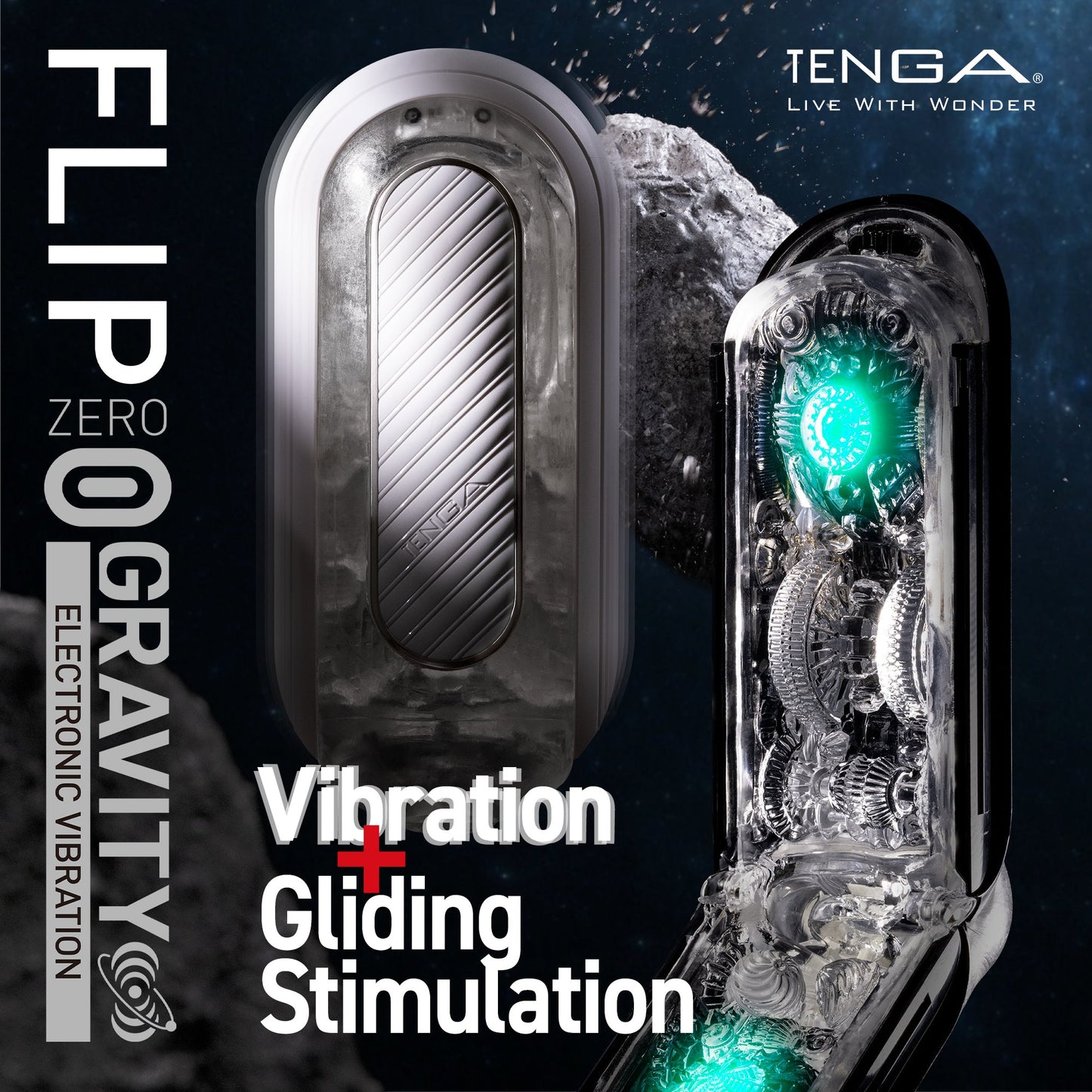 FLIP ZERO GRAVITY EV (ELECTRONIC VIBRATION) WHITE