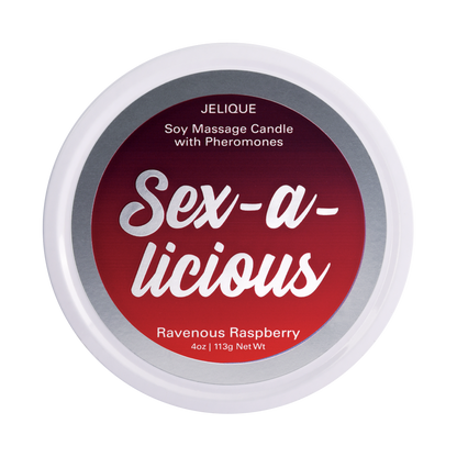 MOOD CANDLES Sex-a-licious - Pheromone Massage Candle Ravenous Raspberry 4oz | 113g