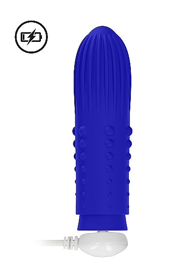 Elegance Lush Turbo Rechargeable Bullet Vibrator Blue