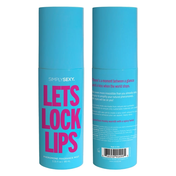 PHEROMONE BODY MIST - LET'S LOCK  LIPS - 3.35 floz | 99m